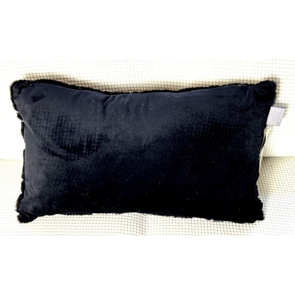Aviva Stanoff Black w/ Rose Gold Sequin MilkyWay Blanket 2 Pillow set, MSRP $799 - Picture 12 of 13